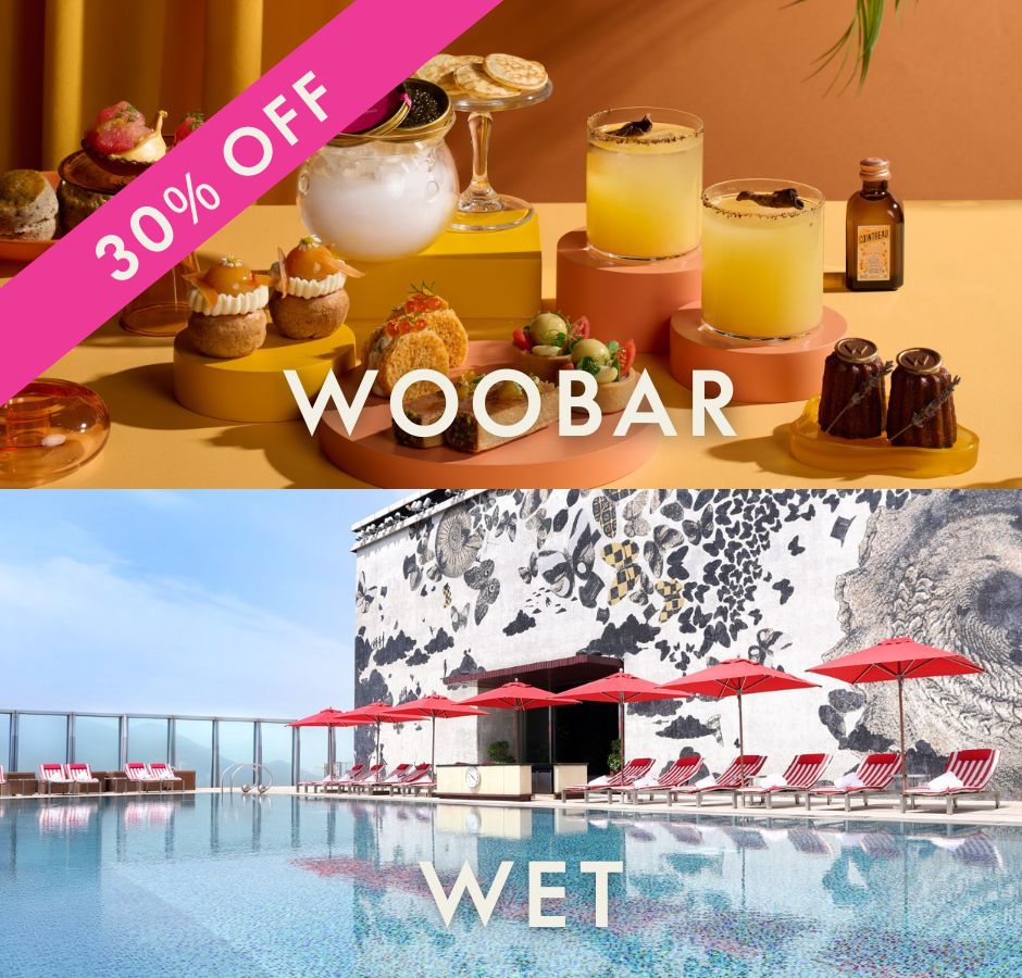 【ANNIVERSARY FLASH SALE】WOOBAR X WET Afternoon Tea for 2 persons