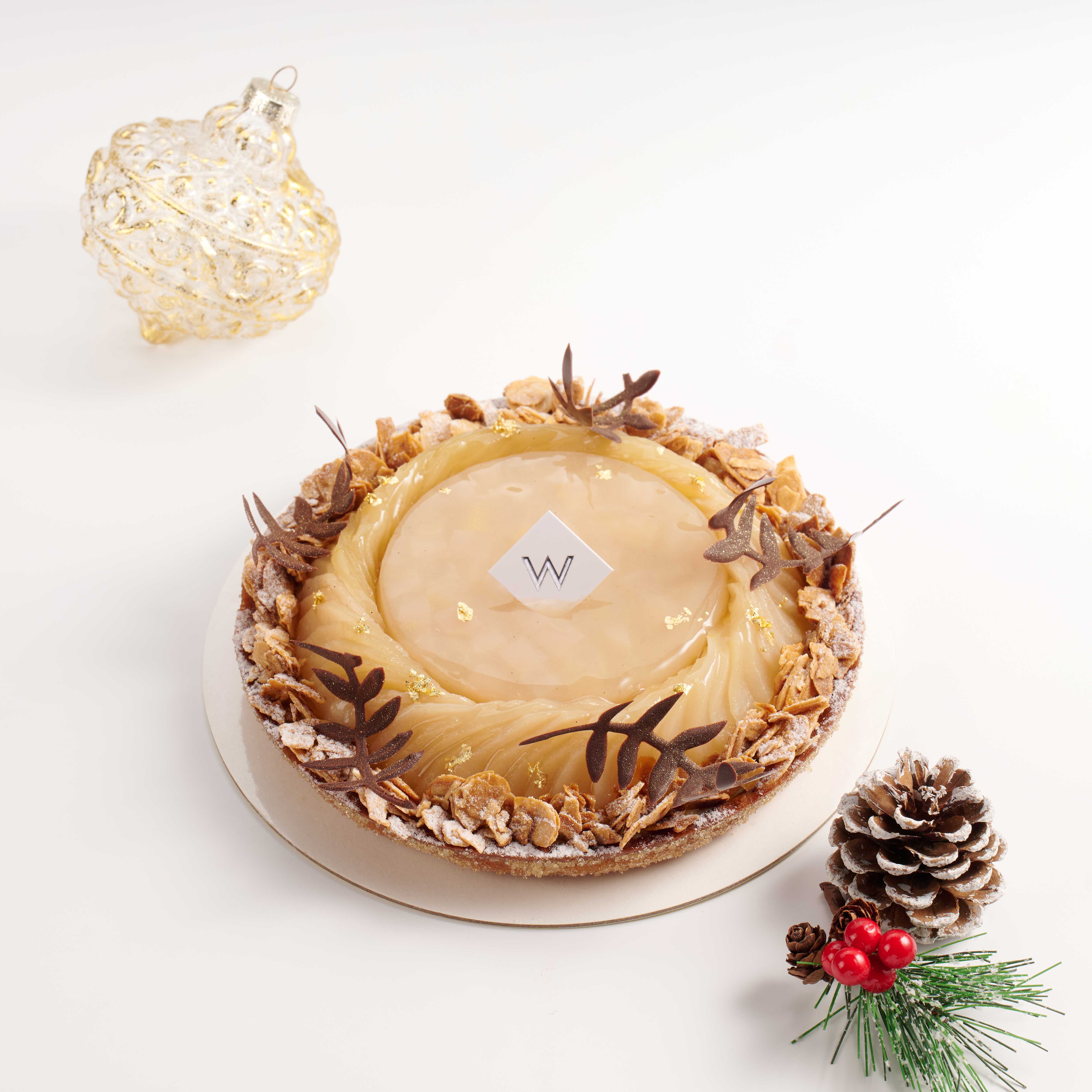 Poached Ginger Pear Tart with Cranberry Poached Ginger Pear Tart with Cranberry