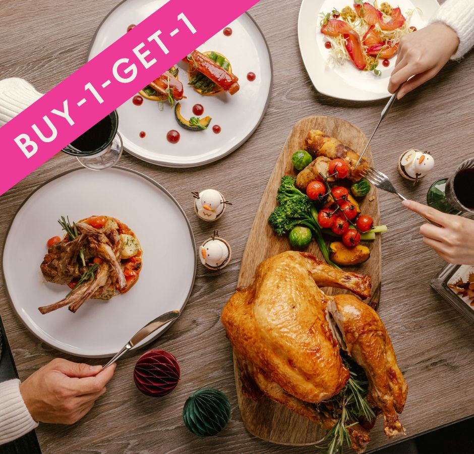 【買一送一 | 12月24至26日】WOOBAR 節慶四道菜午市套餐配 精選香檳一杯