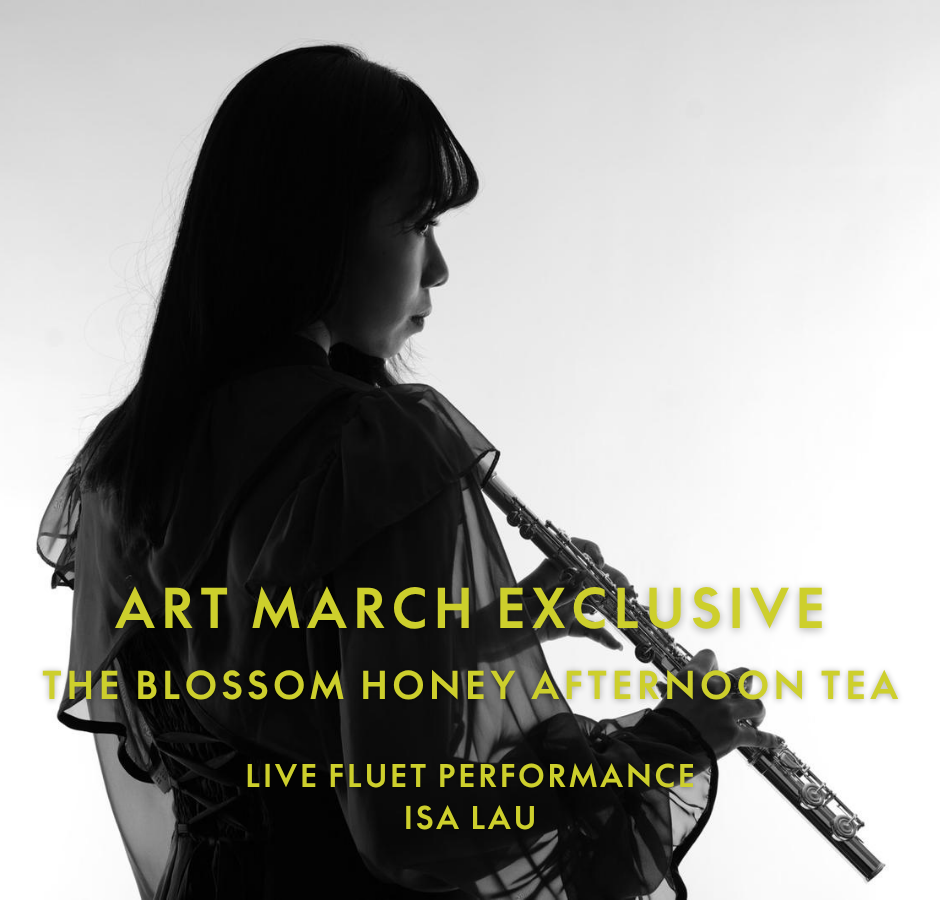 【3月28及29日 | 藝術3月限定 】WOOBAR 「綻放‧蜜語」下午茶配香港鴨腳木蜂蜜特調雞尾酒兩杯（兩位用）